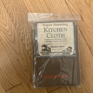 NEW! Trader Joe's Super Amazing Reusable Kitchen Cloth Two 14" x 10" Towels